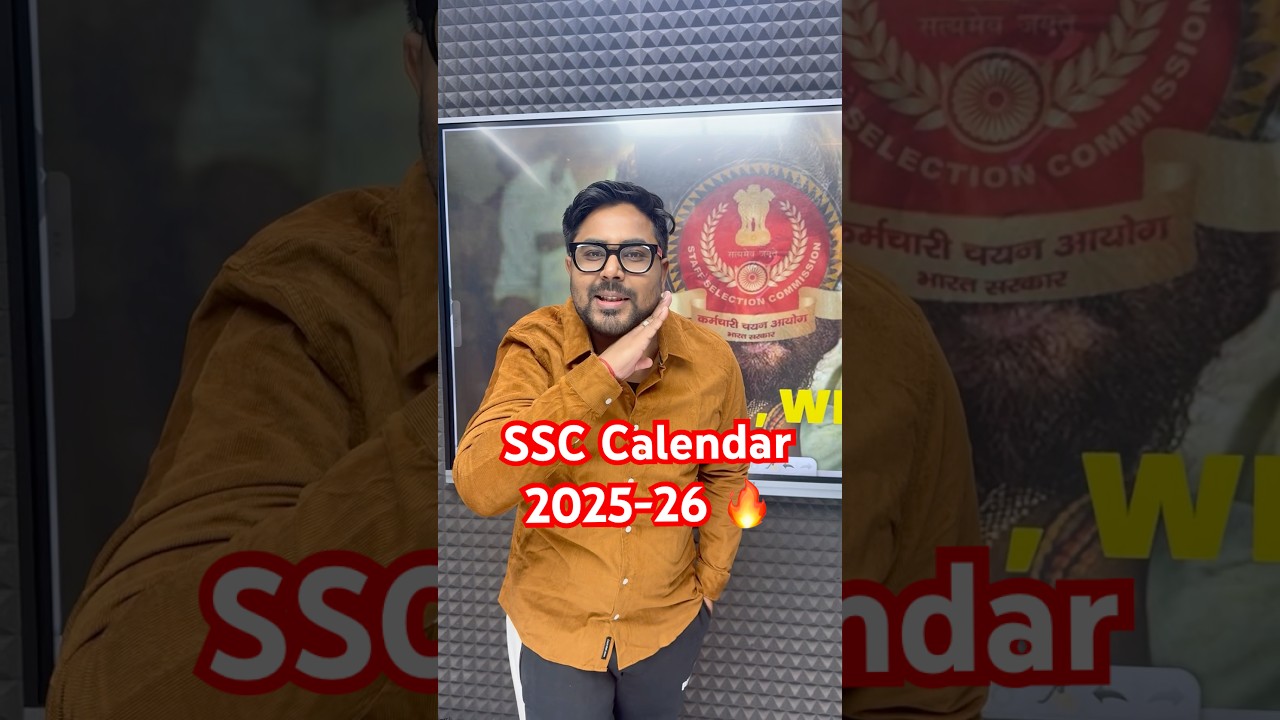 SSC Calendar 2025-26 🔥 FIRE Nahi , WILD FIRE 🔥 Gagan Pratap Sir #ssc #sscgl #cgl