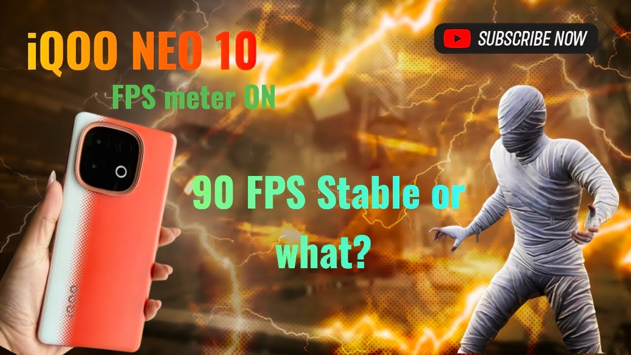 iQOO NEO 10 || #bgmi fps test || 90fps stable or what?