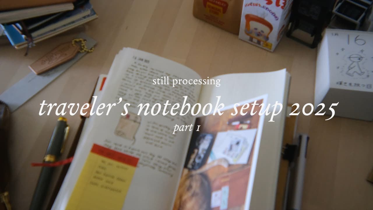 traveler's notebook setup 2025 | back to basics — a trusty and reliable system 📒