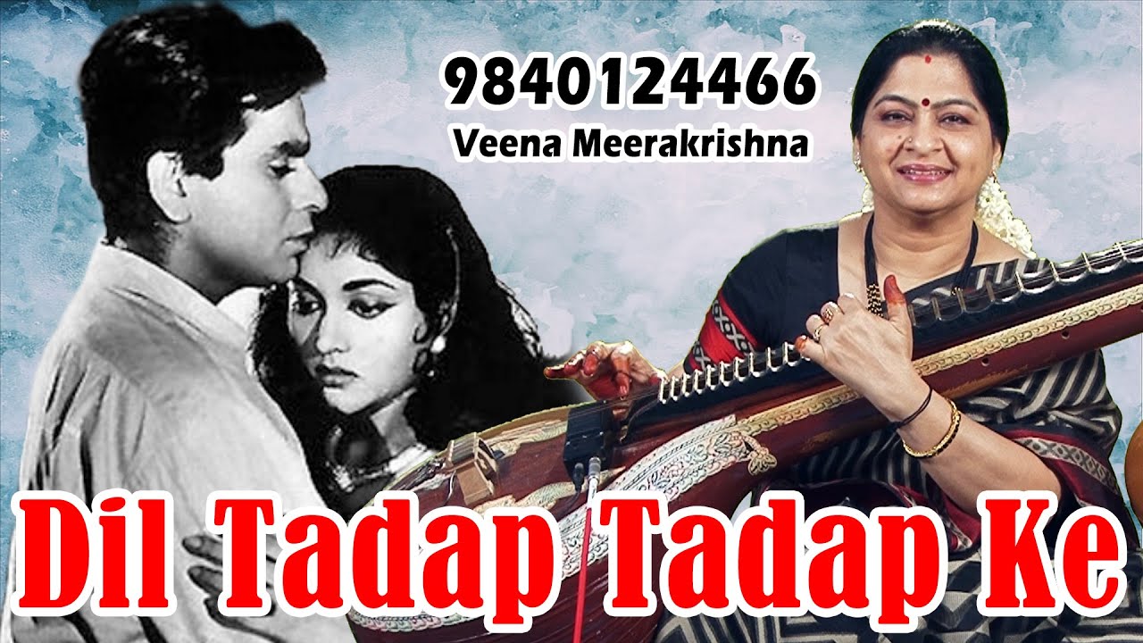 Dil Tadap Tadap Ke Kah Raha |  दिल तड़प तड़प के - film Instrumental by Veena Meerakrishna
