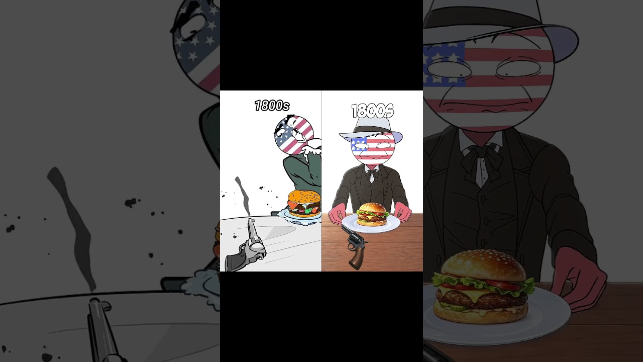 1700 FOOD VS 2026 FOOD 🍕 #countryhumans