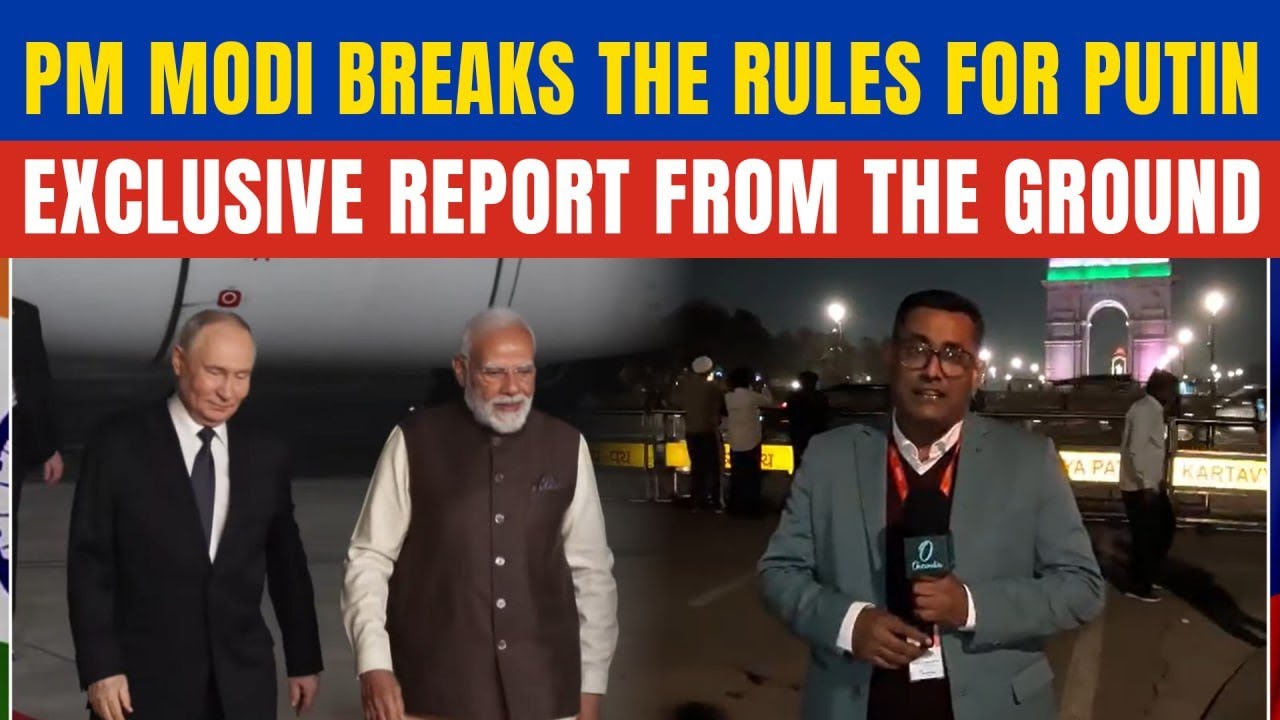 Putin Lands in India EXCLUSIVE GROUND REPORT: Putin&rsquo;s Royal Red Carpet Welcome by PM Modi in India