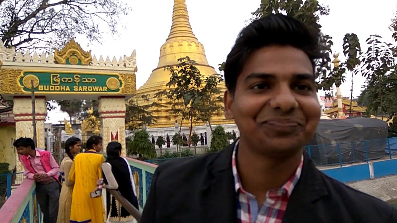 At Kushinagar Gautam Buddha temple
