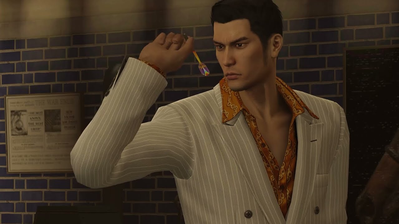 Le jeu de fléchette dans Yakuza 0