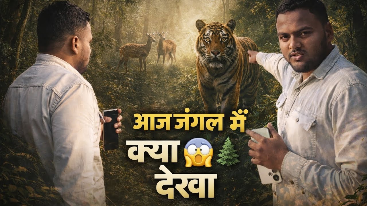 आज जंगल में क्या देखा 😱 | Tiger 🐅 और हिरण 🦌 आमने-सामने | Jungle Adventure Vlog