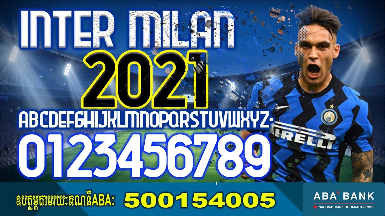 Inter milan font 2021 Football Font By black Font Free All Download for OTF And AI 2022