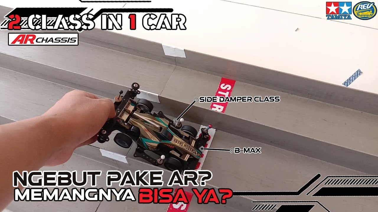 [ミニ四駆 ] AR Chassis Setup Side Damper Class dan juga B-Max #141