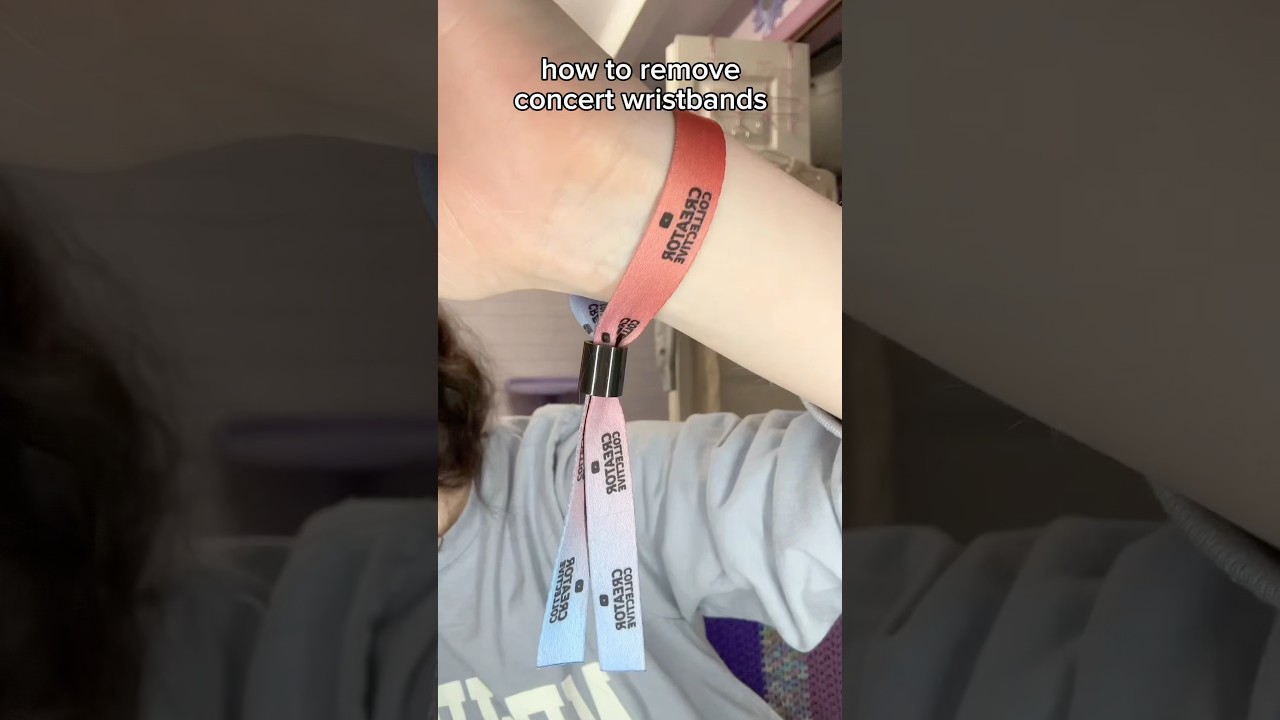 how to remove concert wristbands- WITHOUT CUTTING IT!