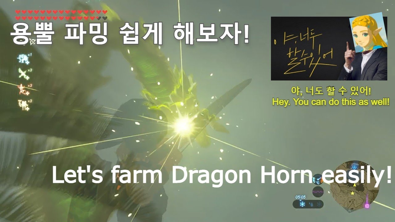 젤다 야숨 - 용뿔 파밍 팁 1부터 10까지 / Zelda BOTW - Tip to  Farm Dragon Horn 1 to 10