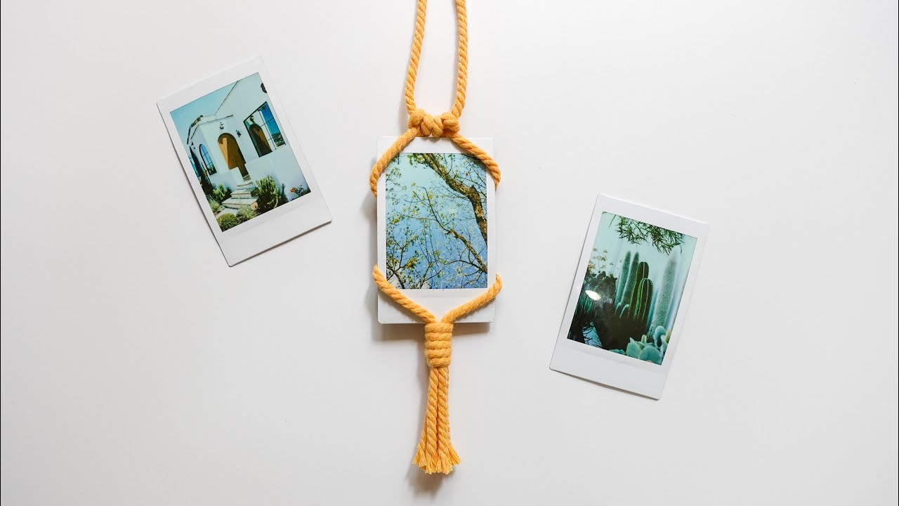 DIY Macrame Photo Holder | Car Charm