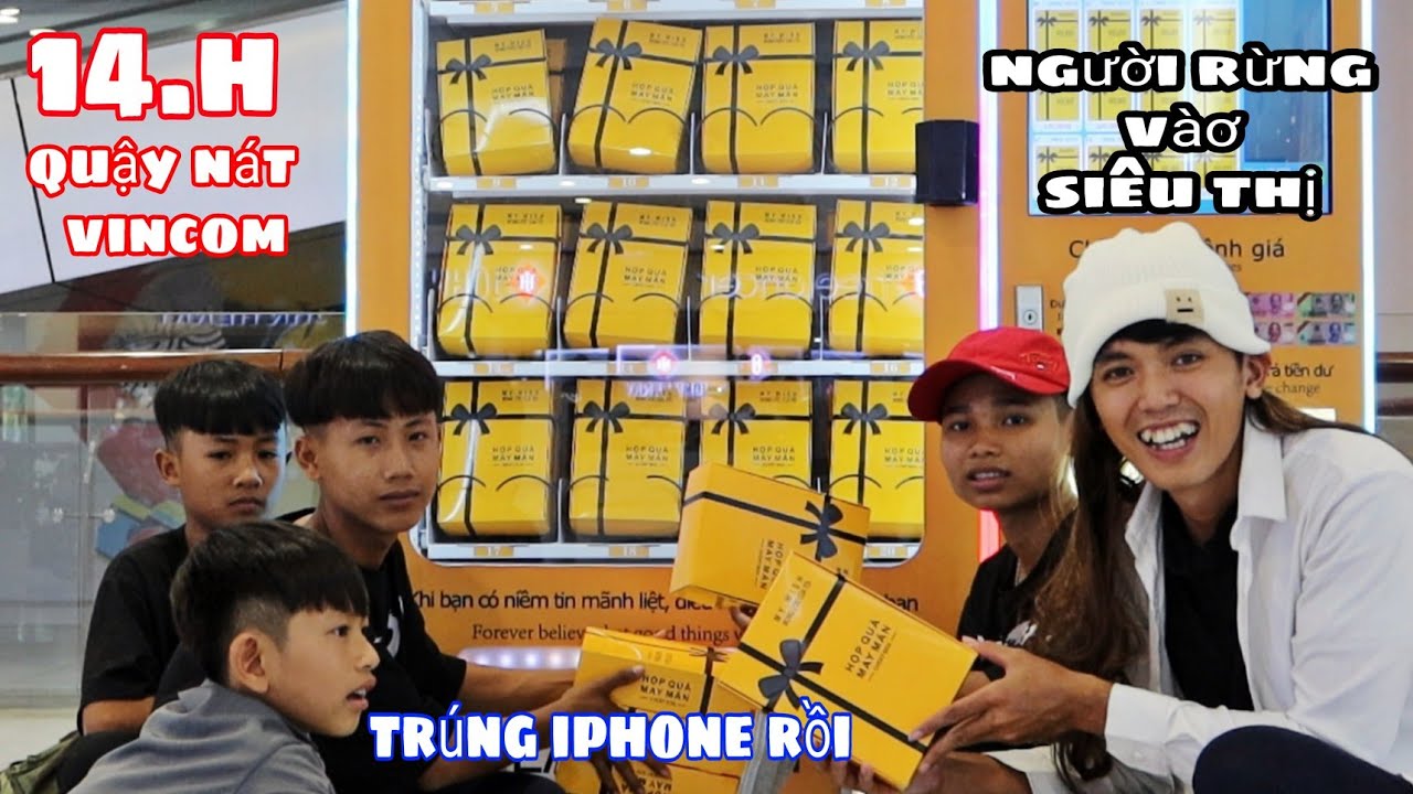 Người Rừng Thử Thách 14 Giờ Quậy Nát Siêu Thị VINCOM | Bốc Hộp LUCKY BLOCK Trúng Iphone