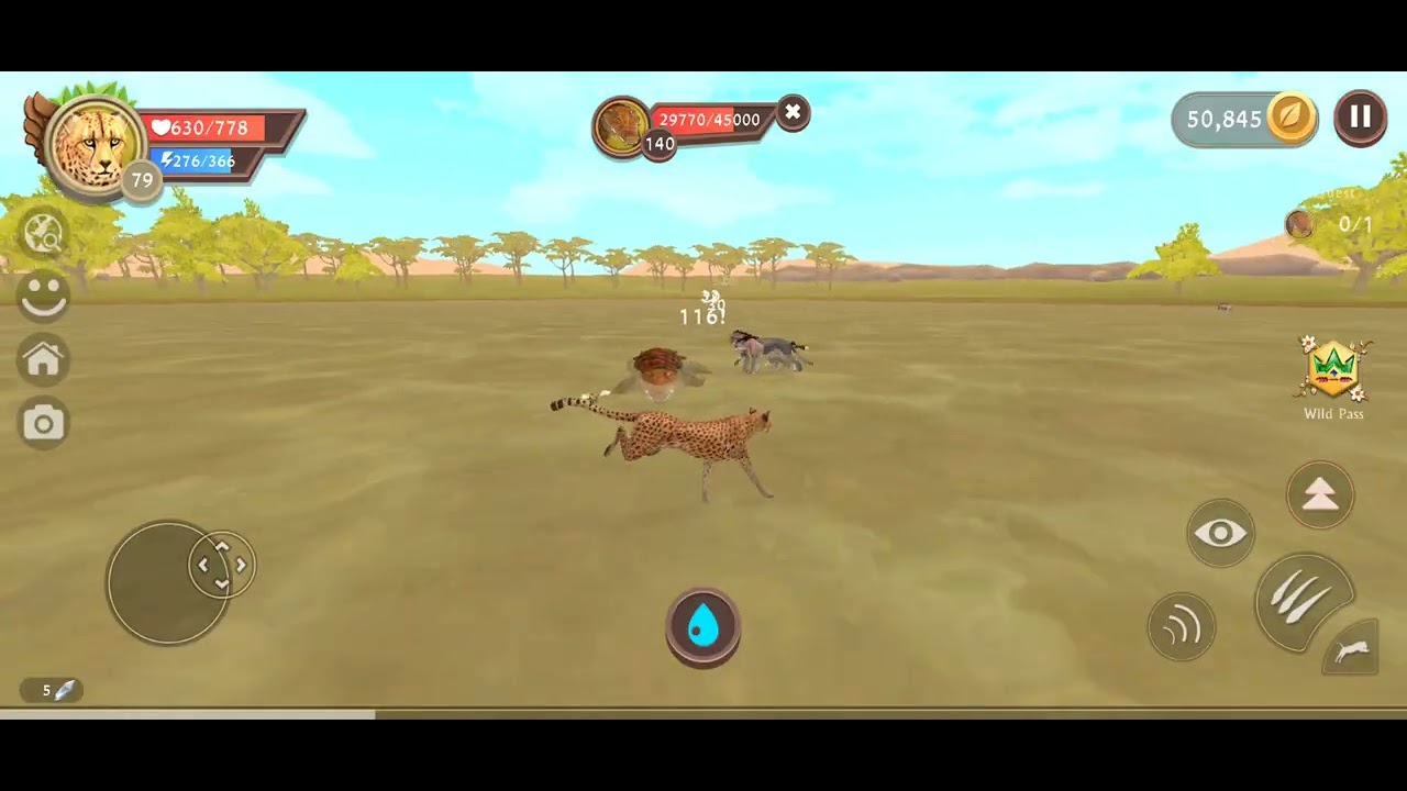 Wildcraft part 49 Cheetah Zula Quest Defeat Ravenous Crocodile 
