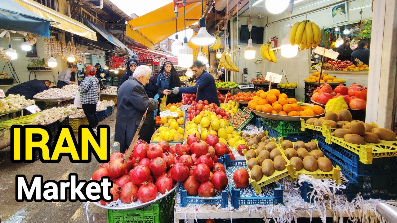 Walking tour in Rasht Grand Bazaar, Iran.