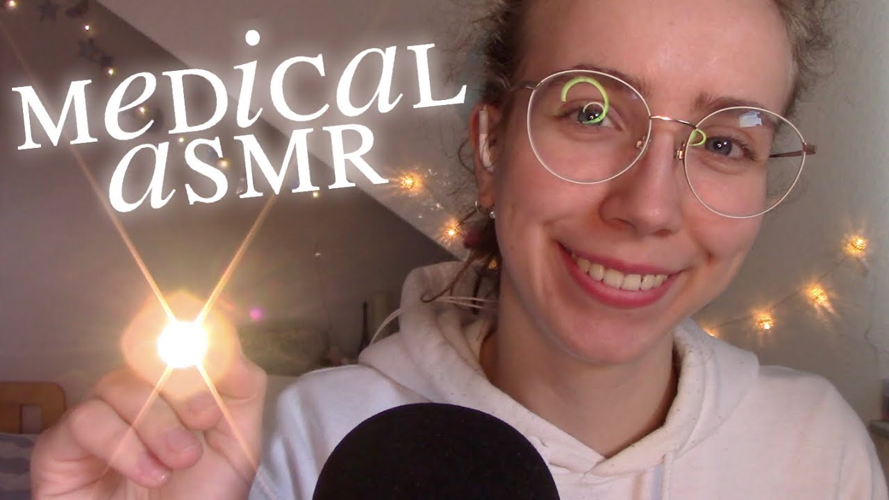 ASMR 🩺 Medical triggers for 100% tingle guarantee 🔦 (glove sounds, light triggers, plucking, …)