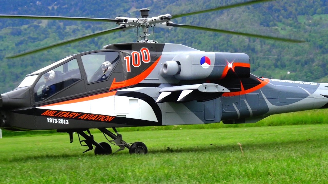 RC Boeing Apache AH-64 Scale model Helicopter Netherlands Military