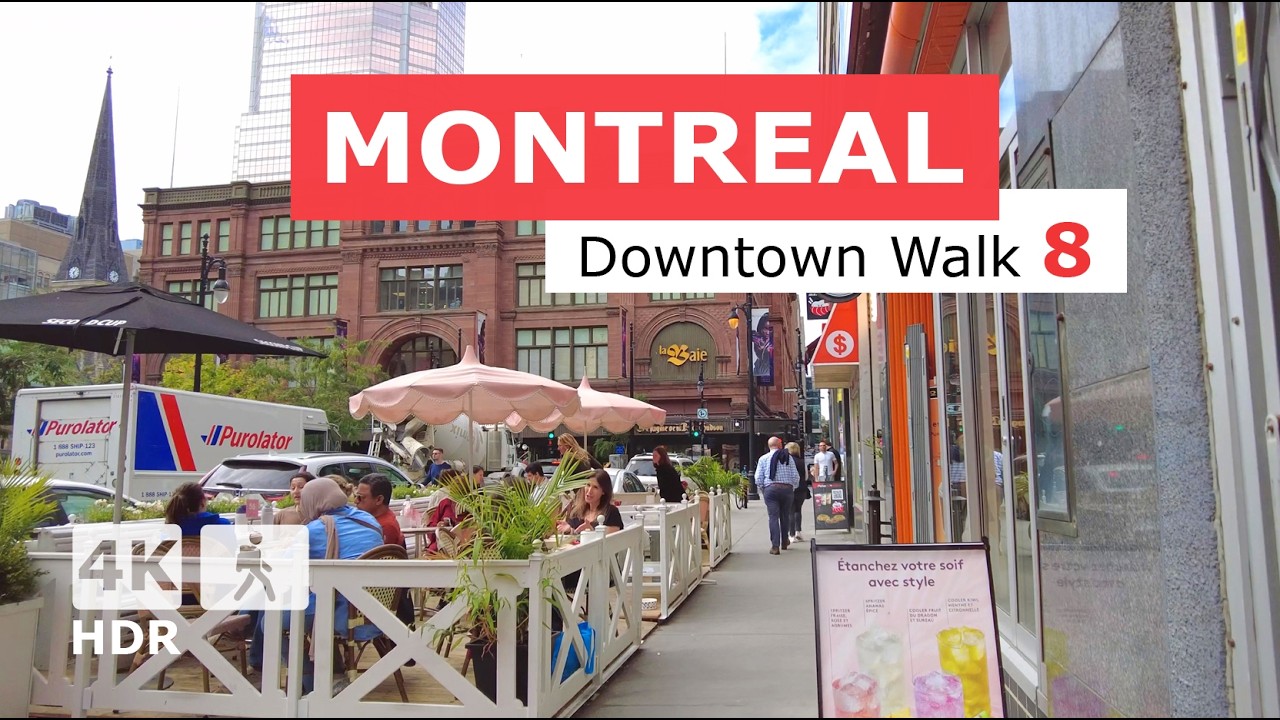 [ 4K ] Downtown Montreal Walking Tour 8 | Beaver Hall, HEC + | Quebec Canada 2024