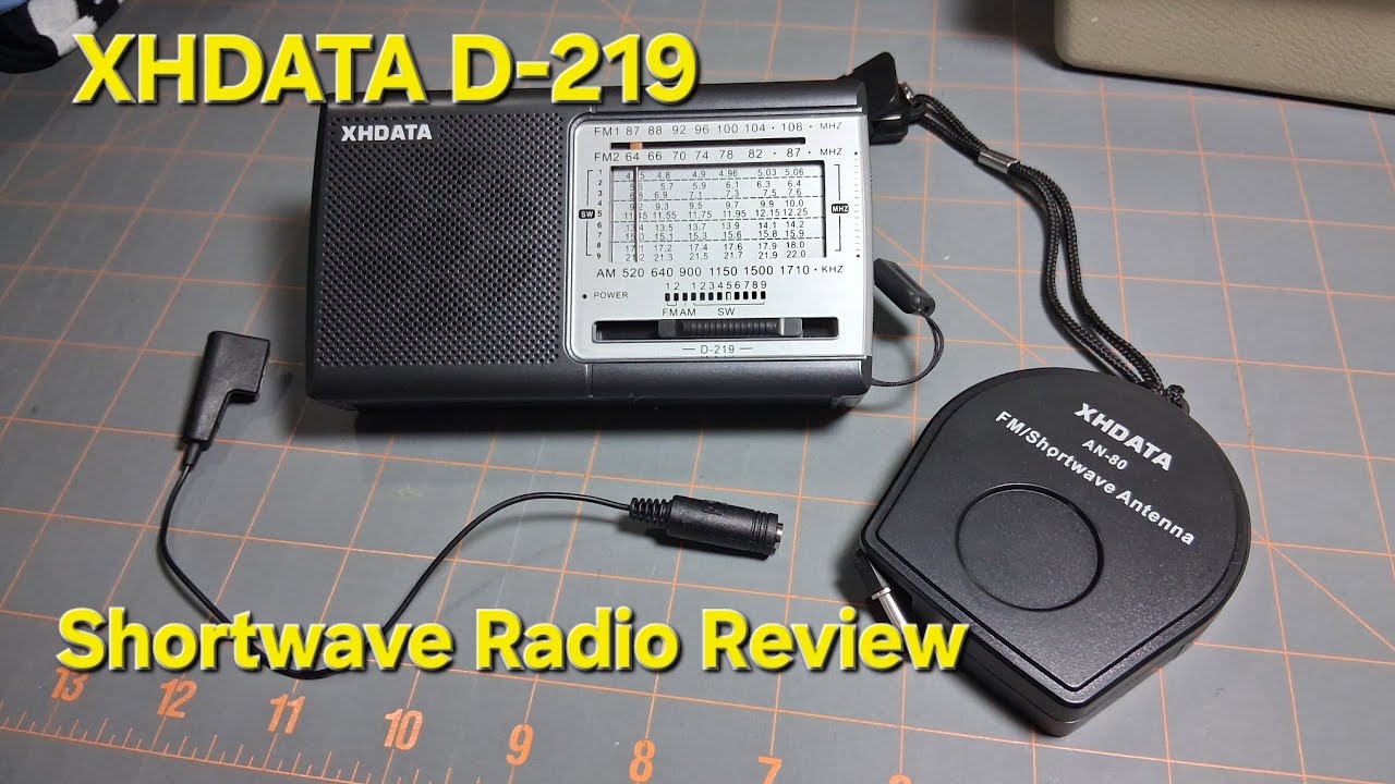 XHDATA D-219 Shortwave Radio Review with longtime antenna #shortwave #radio 