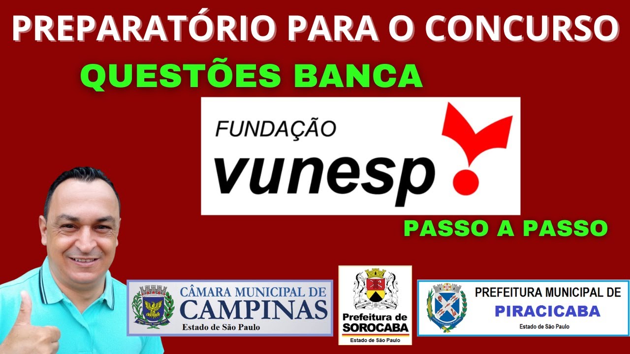 MATEM&Aacute;TICA PASSO A PASSO. N&Iacute;VEL M&Eacute;DIO. QUEST&Otilde;ES QUE COSTUMAM CAIR NA PROVA. BANCA VUNESP.