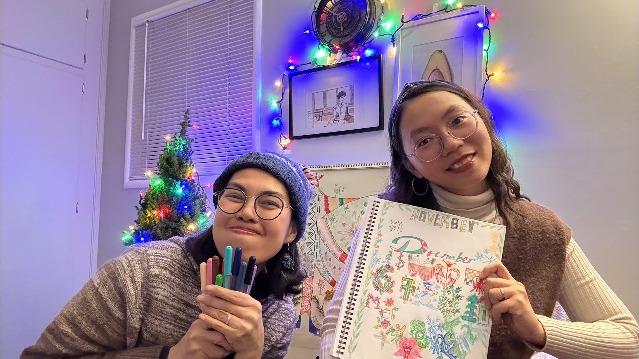 Drawing Christmas tree, Christmas countdown calendar | 6 days to Christmas 🎄 
