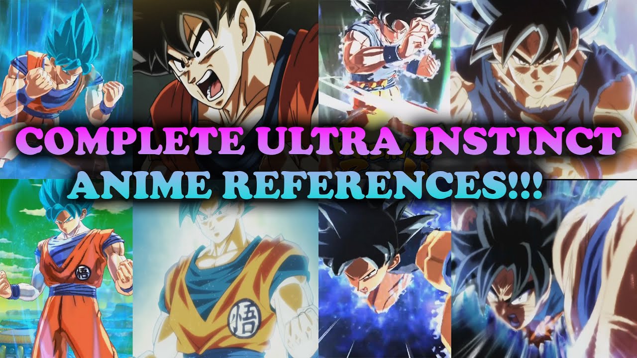 New Revival Ultra Instinct Goku References!!! (Incl ALL Ultra Instincts)