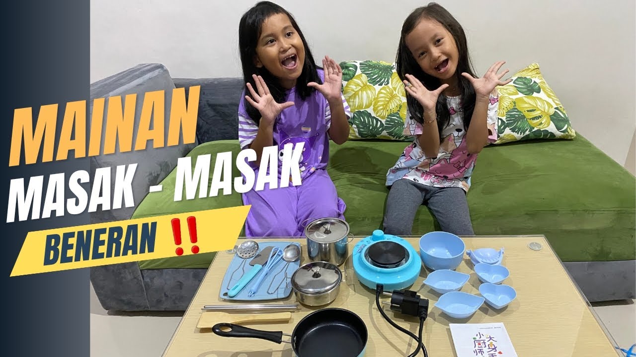 MAINAN MASAK - MASAK PAKAI KOMPOR LISTRIK 😍 MASAK APA YA ⁉️