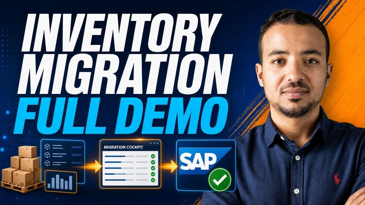 Inventory Balances Migration Demo: SAP S4HANA Migration Cockpit #learnsap