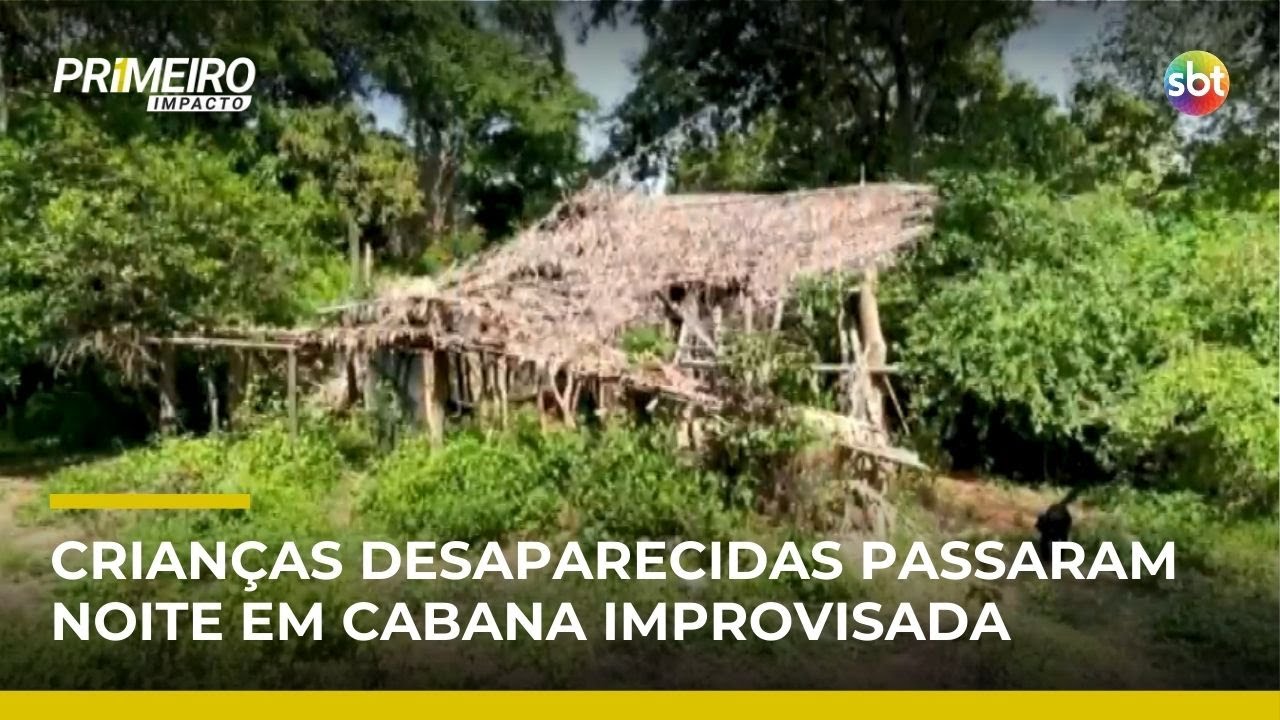 Crian&ccedil;as desaparecidas no Maranh&atilde;o passaram noite em cabana na mata | #PrimeiroImpacto