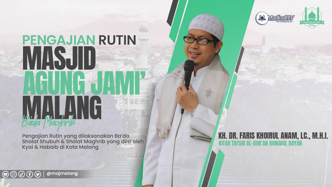 🔴LIVE | KAJIAN RUTIN SABTU BADA MAGHRIB BERSAMA KH. DR. Faris Khoirul Anam, Lc,M.Hi