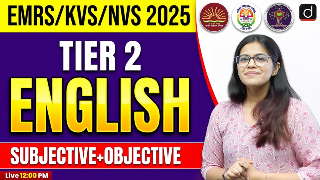 EMRS/KVS/NVS 2025 Tier 2 English | Subjective + Objective | Drishti Teaching Exams