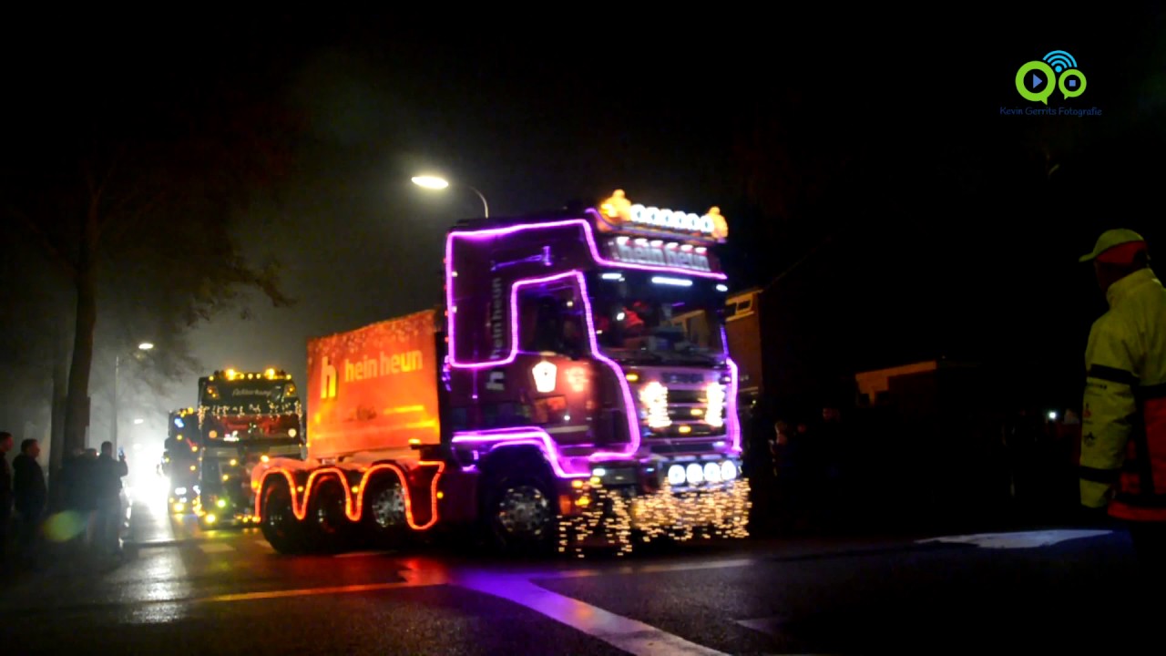 Verlichte vrachtwagens optocht groot succes voor Twenterand