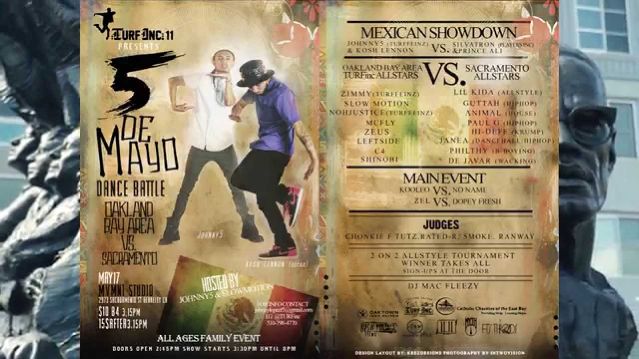 TURFinc11 5 De Mayo Dance Battle | Oakland/Bay Area vs Sacramento