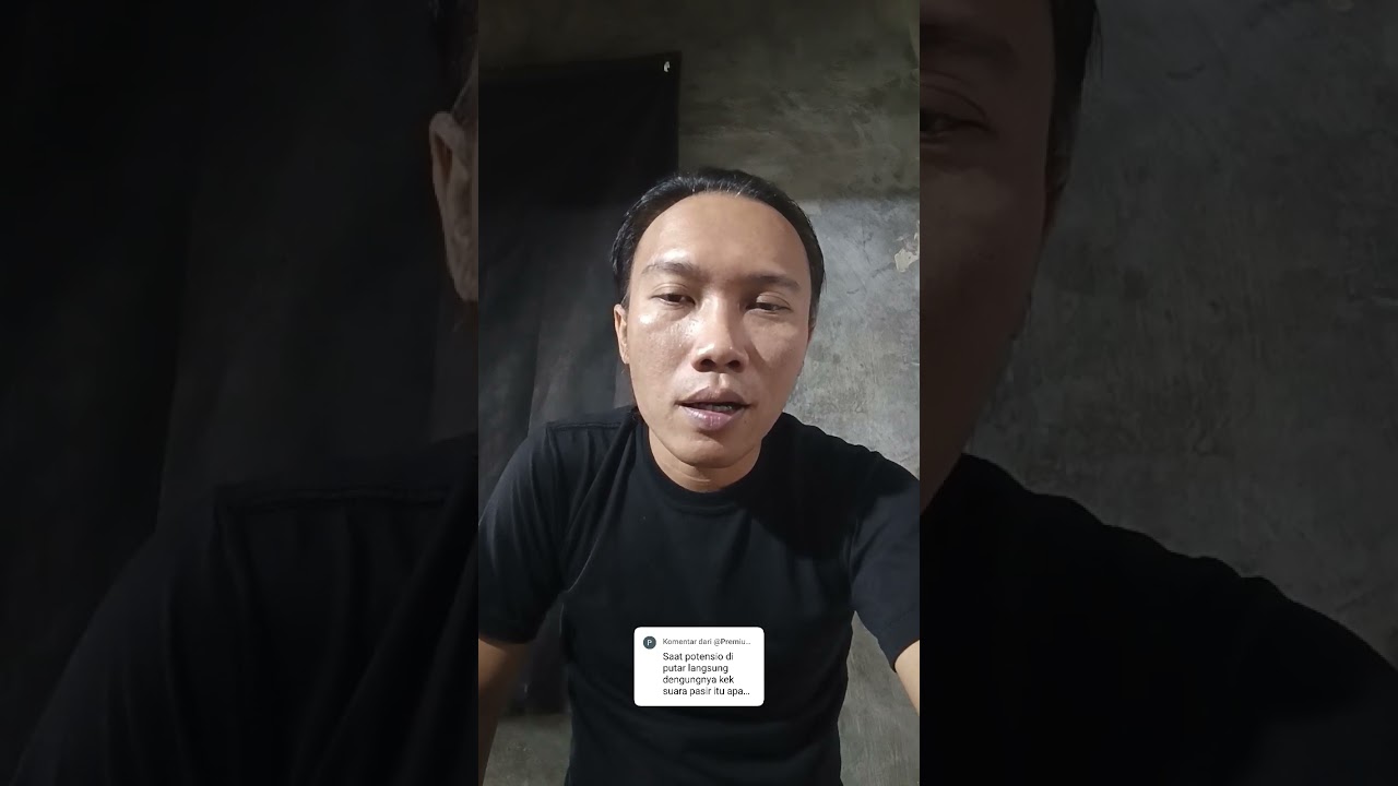 Tone control diputar potensionya ada suara pasir 