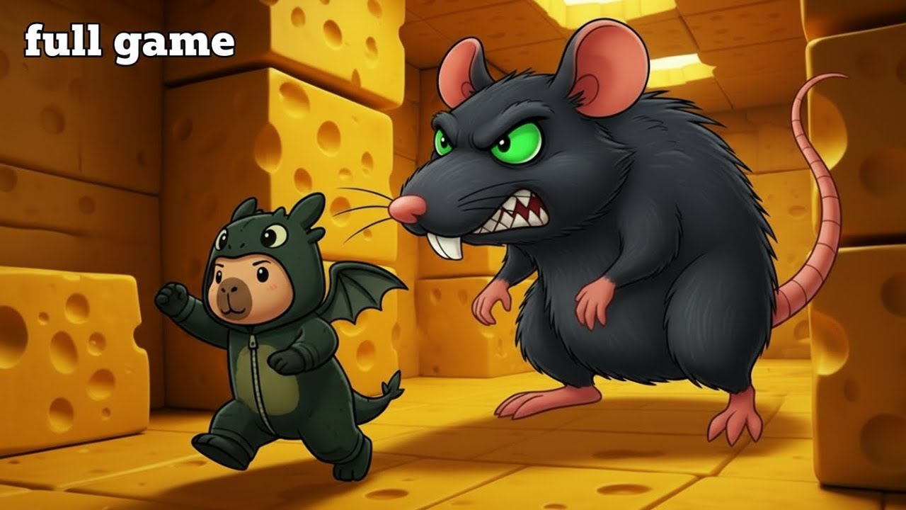¡ESCAPANDO DE LA RATA GIGANTE en Roblox! 🐭💨 | Chimebara vs. la Rata”