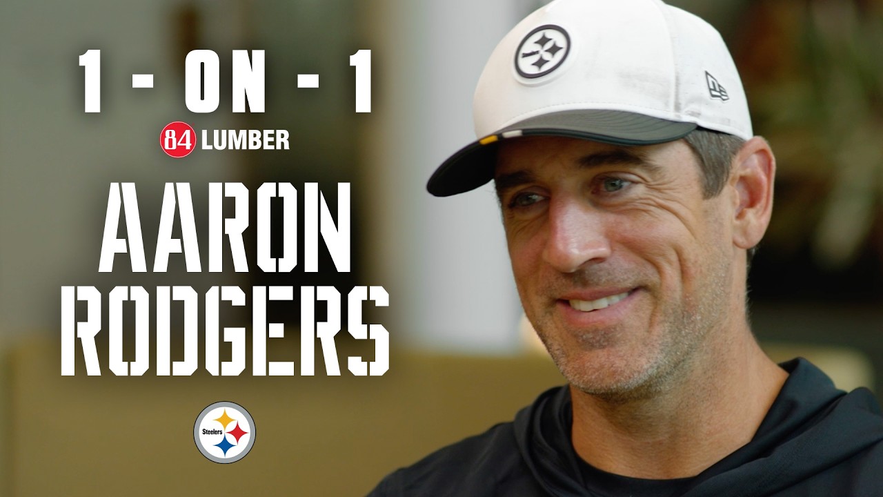 Exclusive Interview with Aaron Rodgers | 1-on-1 | Pittsburgh Steelers