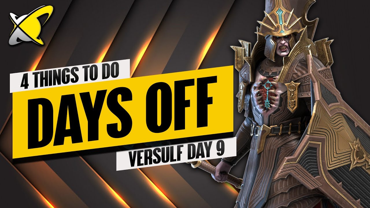 4 THINGS TO DO DURING THESE "DAYS OFF" | Versulf Fusion Day 9 | BGE's Guides | RAID: Shadow Legends