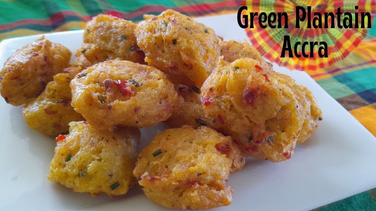 I Made this Green Plantain Accra with NO Flour