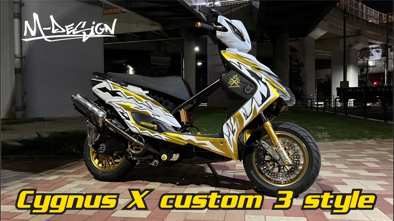 【シグナスX 3型】ストリートフルカスタム｜ゴールドアルマイト×LEDワンオフ仕様【M-DESIGN】