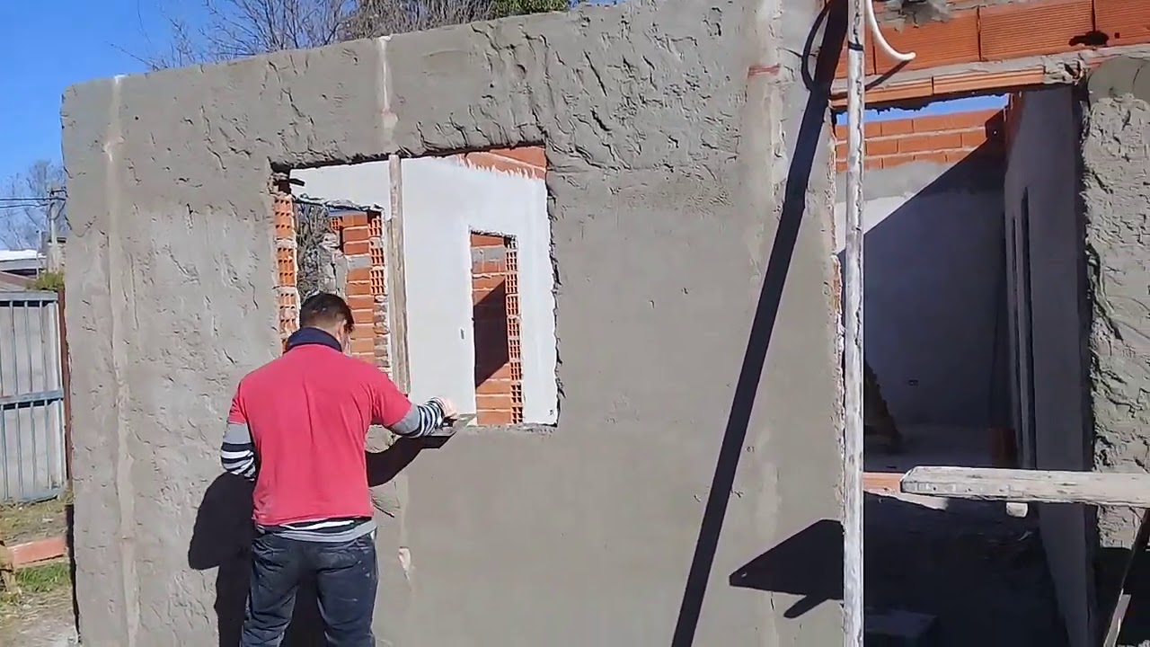 Revoque grueso fratachado con llama .J.D CONSTRUCCIONES