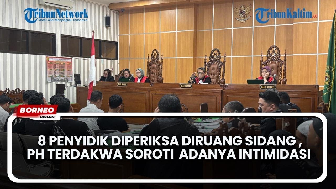 Proses persidangan kasus pembunuhan berencana terhadap Dedy Indrajid Putra di PN Samarinda