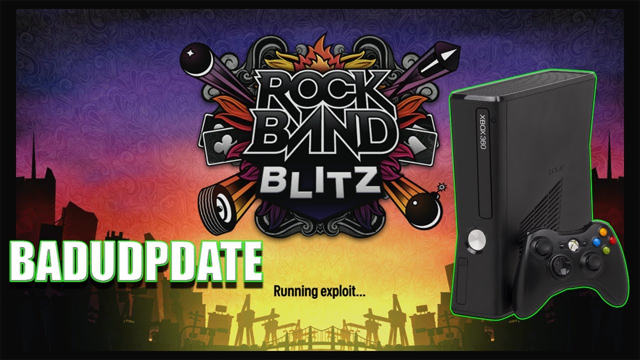 Running Homebrew on a Retail Xbox 360 with a USB | BADUPDATE Rockband Blitz Exploit