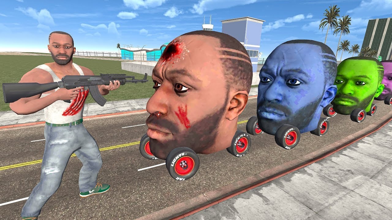 Franklin Play Hide & Kill With Franklin Head Car Indian Bike Driving 3d