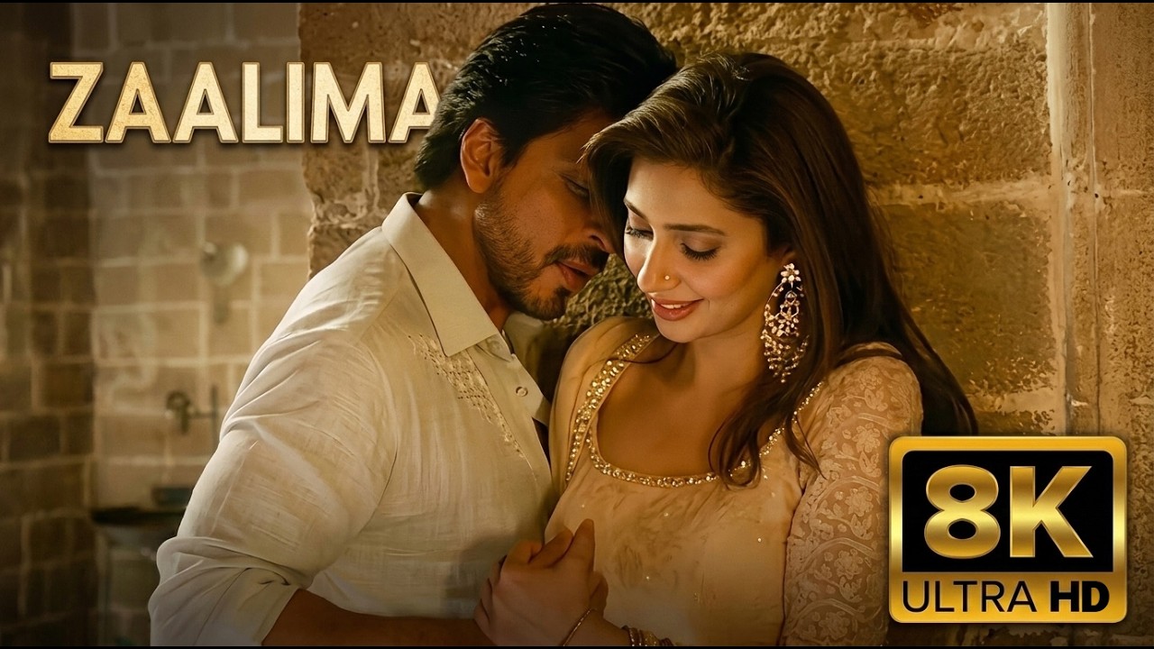 Zaalima 8K Video | Raees | Shah Rukh Khan | Arijit Singh & Harshdeep Kaur | JAM8