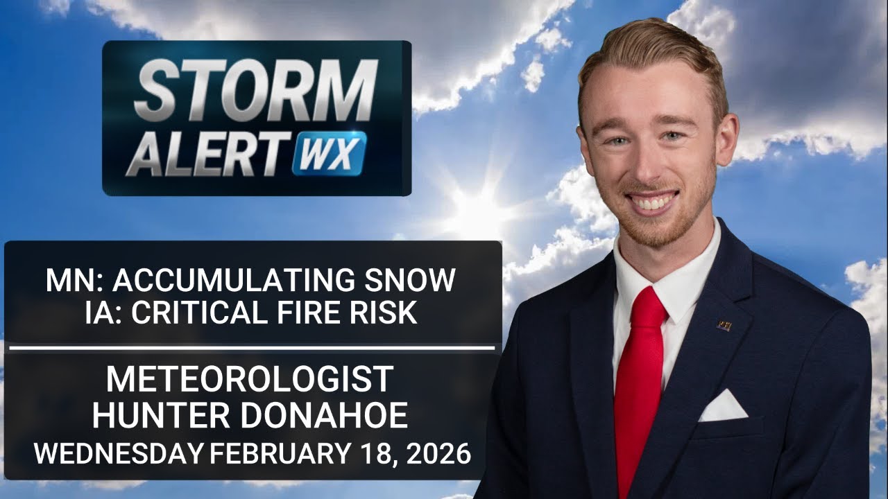 Midweek accumulating snow and fire danger, more snow to end week