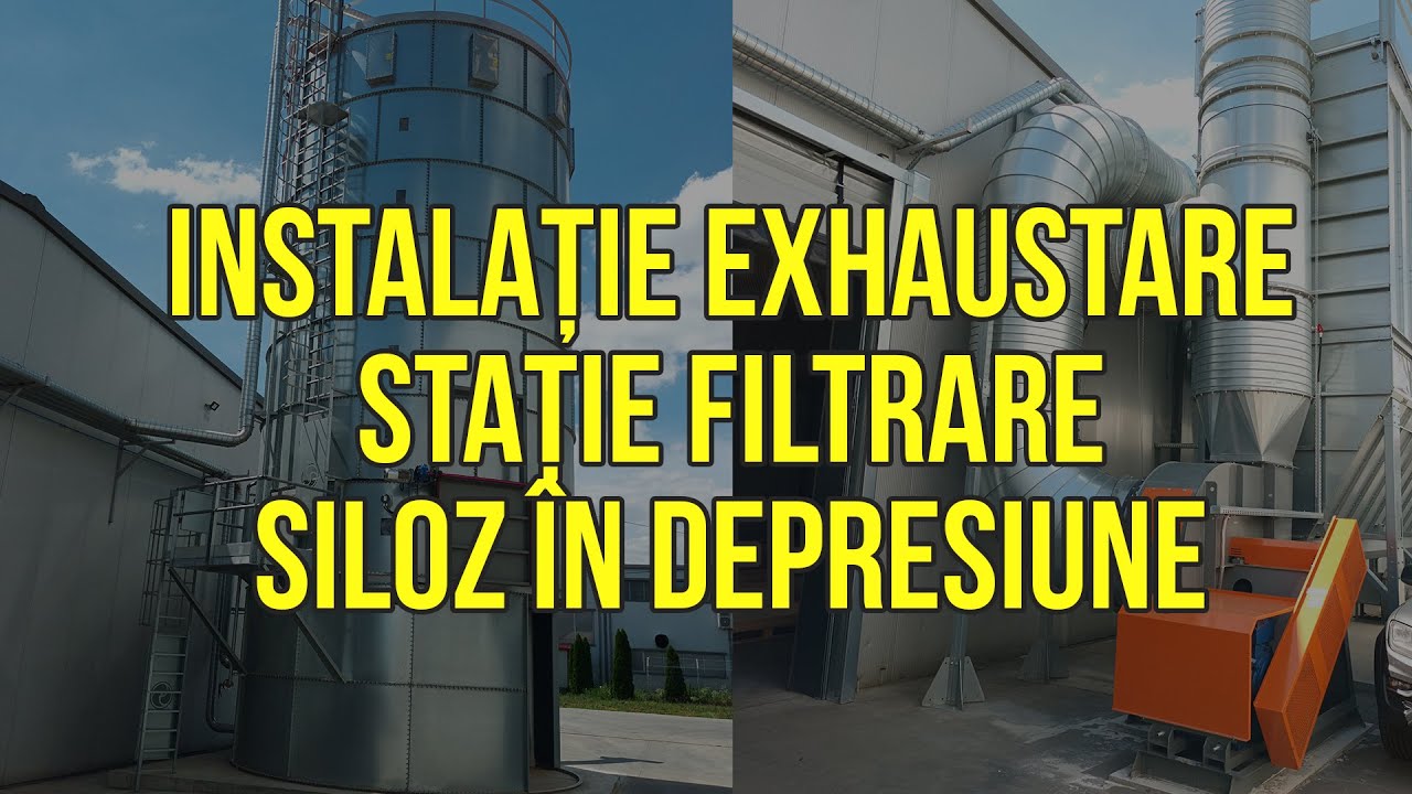 Instalație exhaustare industrială rumeguș / praf cu stație filtrare - OMAR Italia