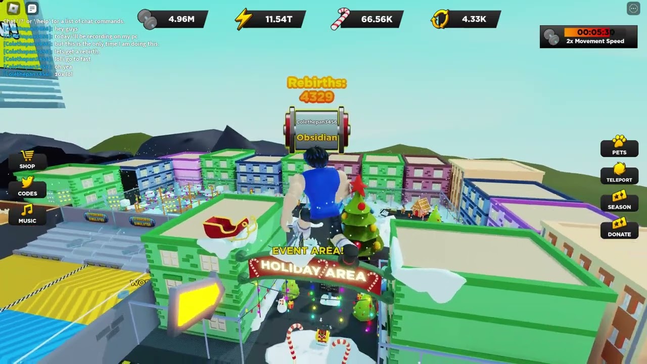 4330th rebirth! With 10x on Roblox, Strongman Simulator