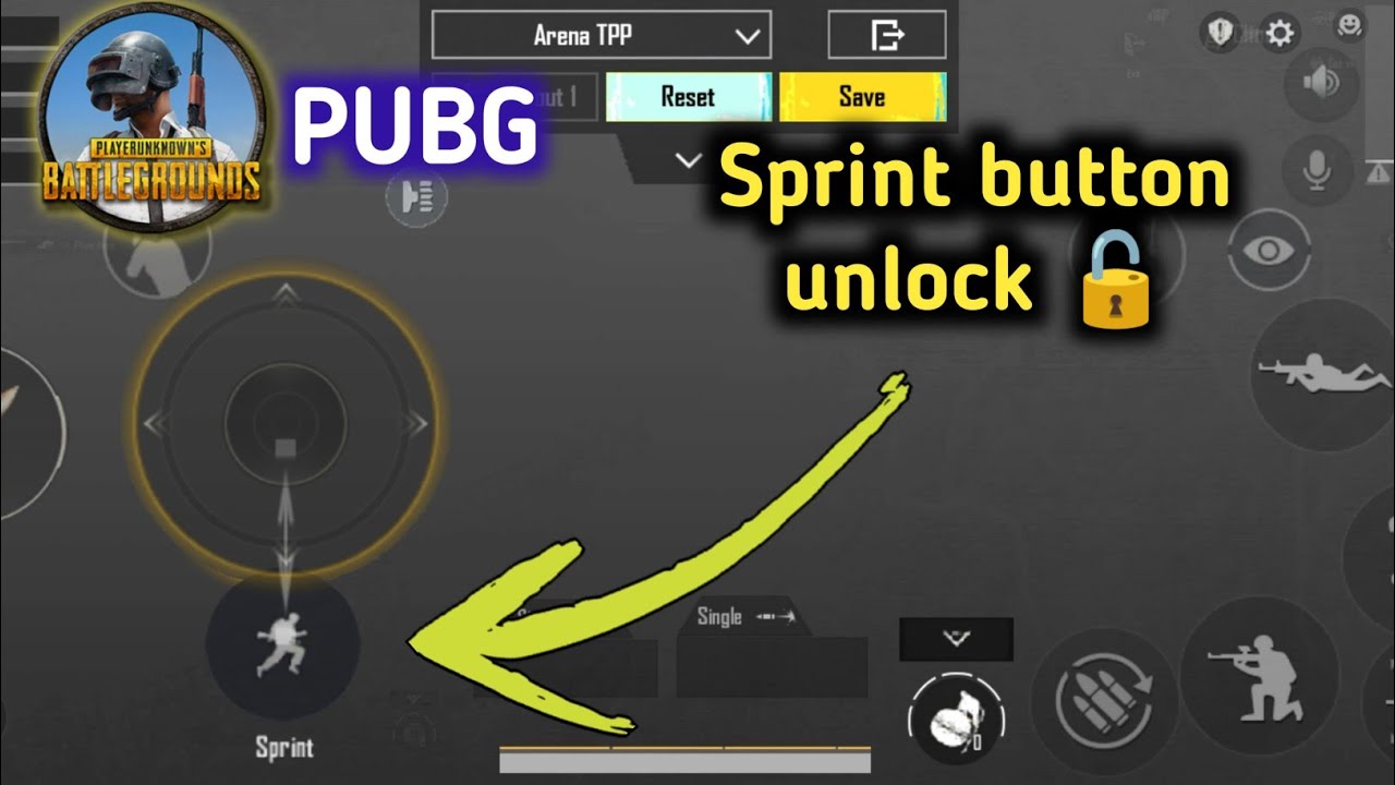 Sprint Joystick Reverse Slide Trick in 2023 | How to unlock Sprint button in pubg