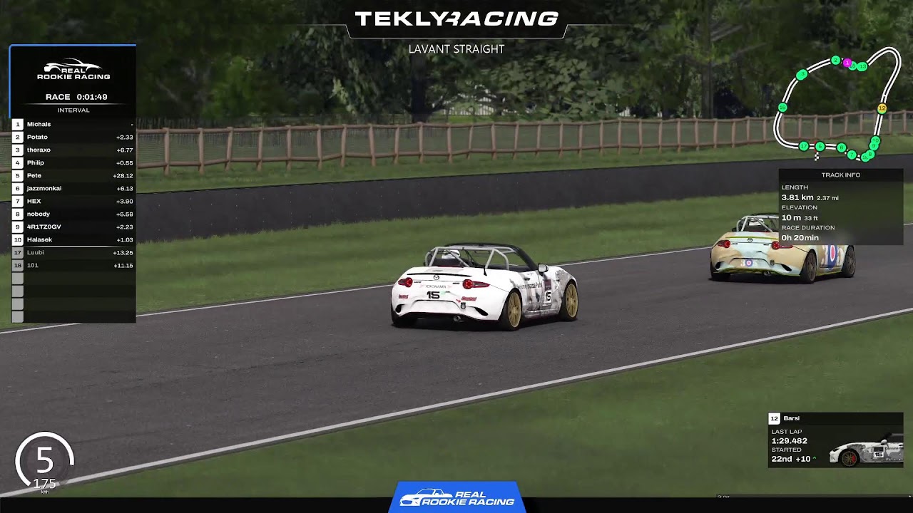 EU MX5 - Real Rookie Racing - Season 10 - Week 7 - Goodwood
