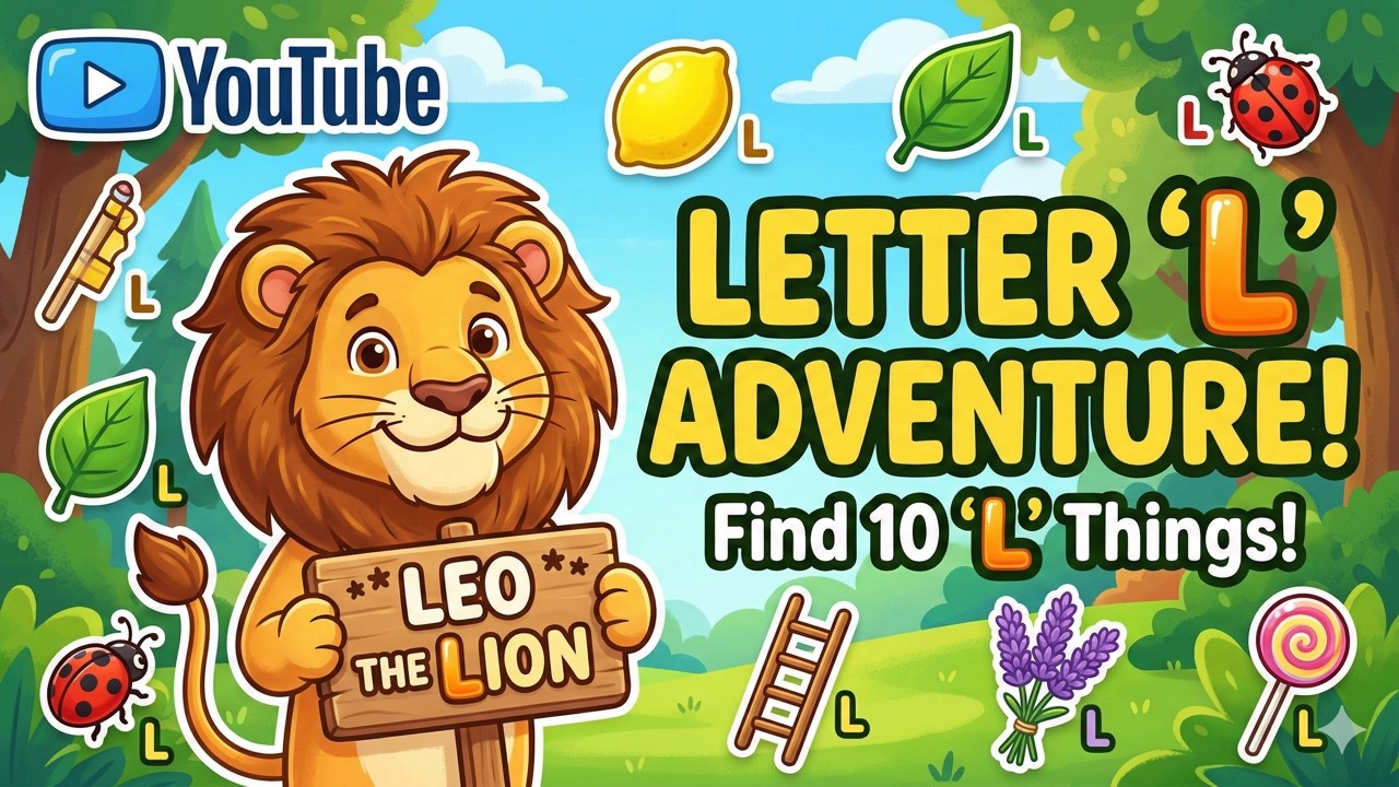 🦁 Letter L Adventure! | Learn Phonics with Leo the Lion (Preschool Story)