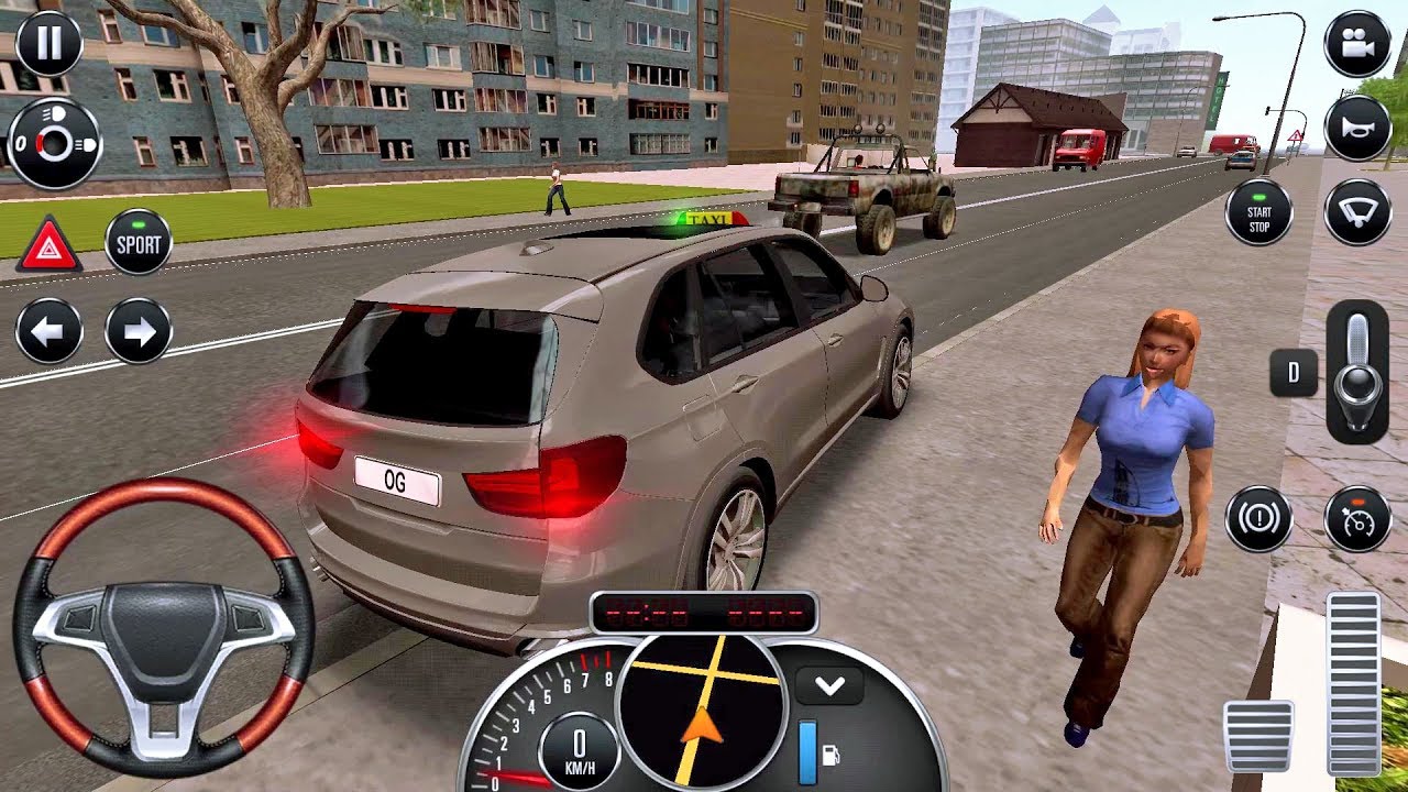 Taxi Sim 2016 #12 - DANGEROUS RIDE! Taxi Game Android IOS gameplay