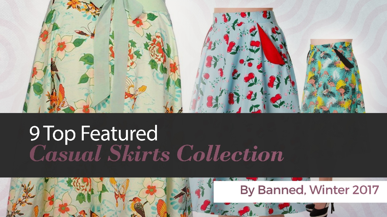 9 Top Featured Casual Skirts Collection By Banned, Winter 2017